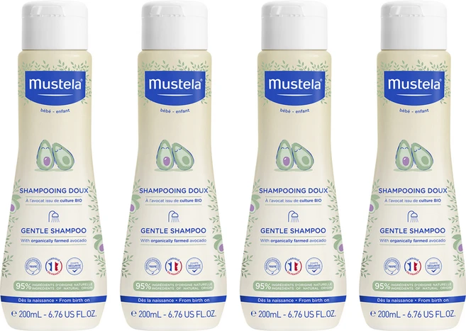 무스텔라 유아용 젠틀 샴푸, 200ml, 4개 - 쿠팡
