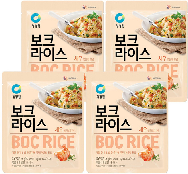 청정원 보크라이스 새우, 24g, 4개