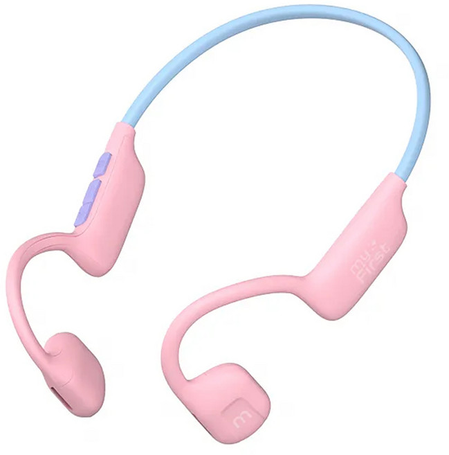 my First Airwaves Wireless 開放式 兒童無線耳機 氣傳導 IPX5 兒童聽力保護 內建麥克風 7H Playtime 粉藍 FH8506SA-PK01