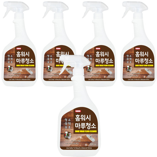 신희 홈워시 마루청소 보호 광택제, 900ml, 5개
