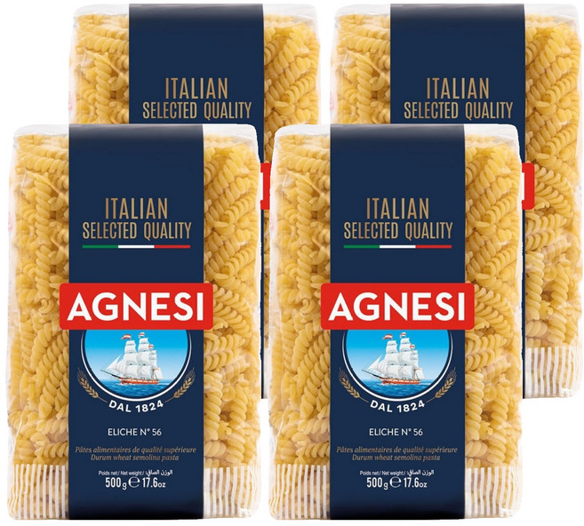 AGNESI 義大利螺旋麵, 500g, 4包