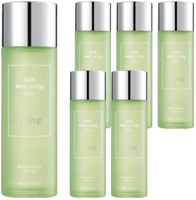 김정문알로에 큐어 알로에 모이스트 카밍 에멀젼, 130ml, 6개