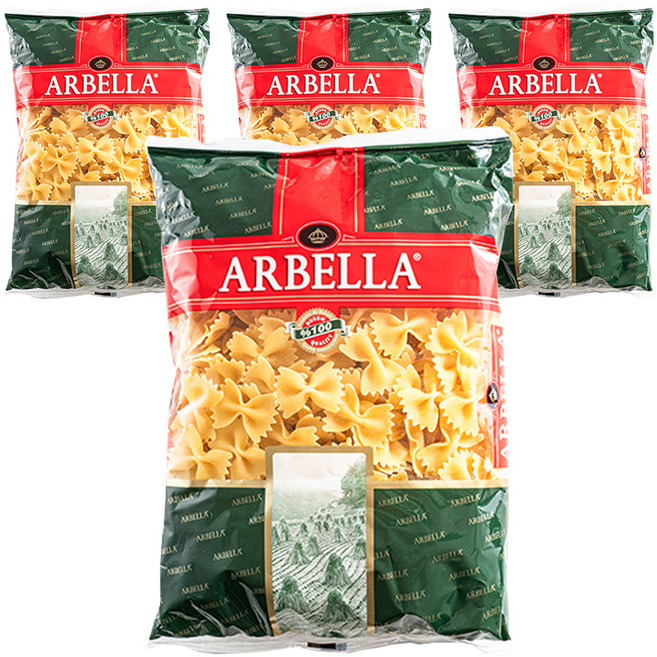 아르벨라 파르팔레 파스타, 4개, 500g