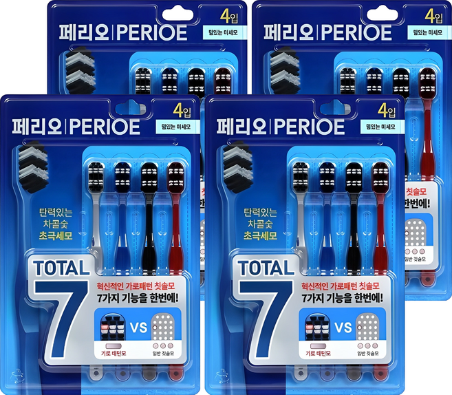 페리오 토탈7 칫솔, 4개입, 4개