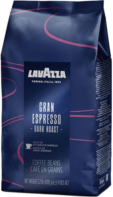 LAVAZZA 濃烈義式咖啡豆 Gran Espresso, 咖啡豆(無研磨), 1kg, 1包