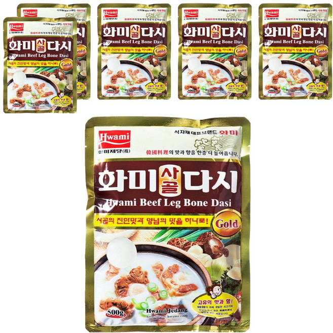 화미제당 사골 다시 골드, 500g, 6개