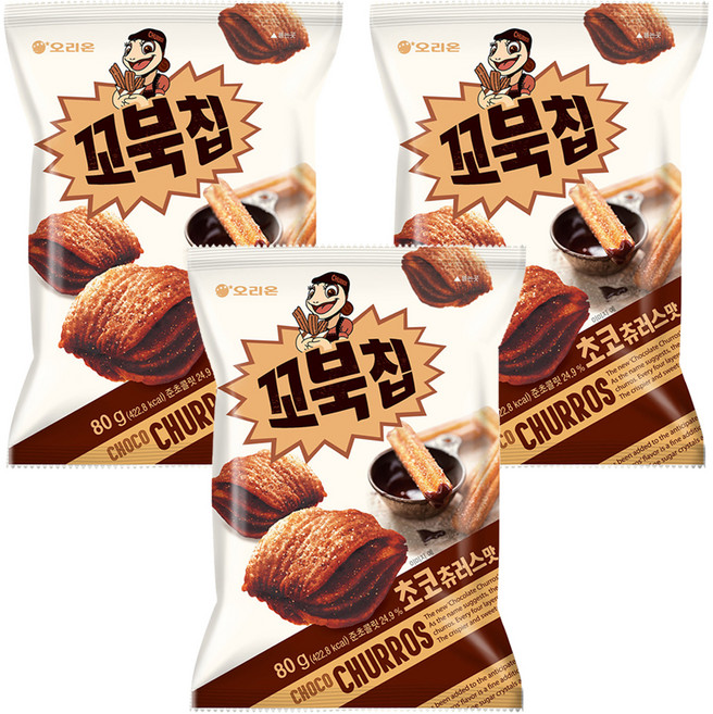 ORION 好麗友 烏龜脆片 巧克力口味, 80g, 3包