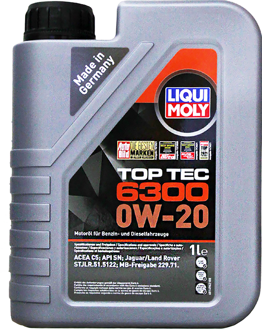 liquimoly TOP TEC 6300 合成機油 21216, 0w20, 1L, 1瓶