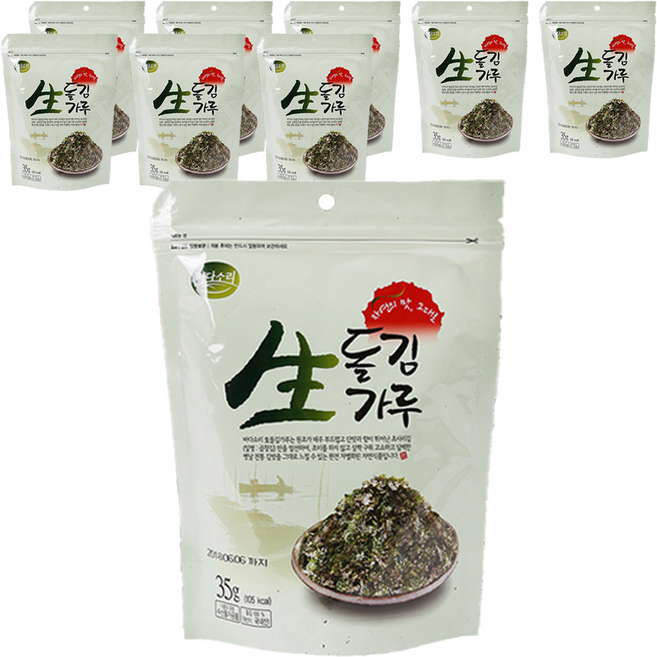 바다소리 생돌김 가루, 35g, 9개