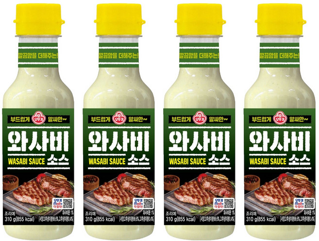오뚜기 와사비 소스, 310g, 4개