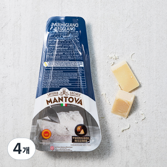 MANTOVA 파르미지아노 레지아노, 200g, 1개입, 4개