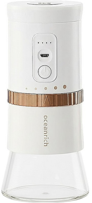 oceanrich 充電式電動陶瓷錐刀磨豆機 白色, G2
