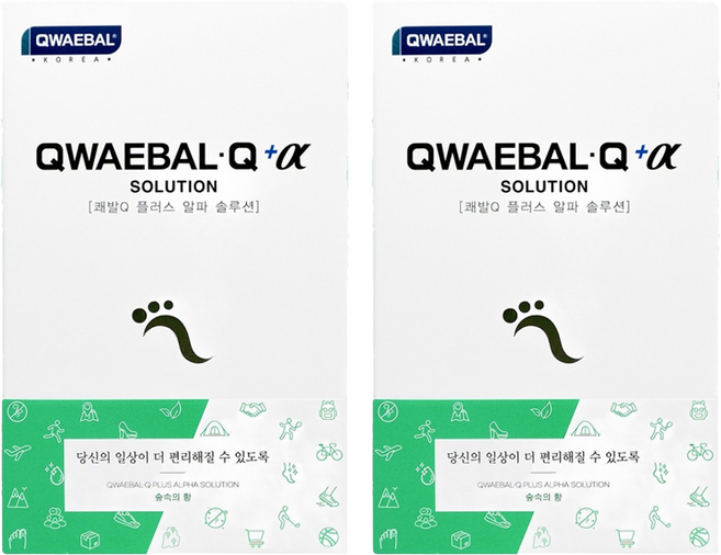쾌발 Q 플러스 알파 솔루션 숲속의향, 2개