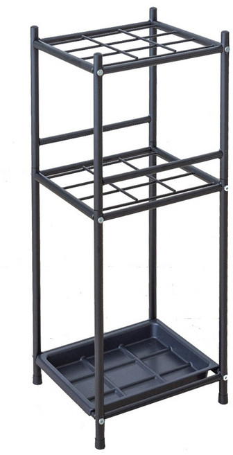 9格平面加高傘架, 1個, 黑色