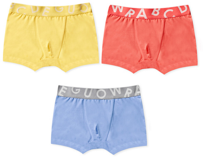 유니프랜드 남아용 베이직 아웃밴드 드로즈 3종세트