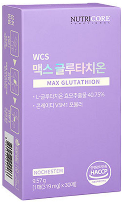 뉴트리코어 맥스 글루타치온 30p, 9.57g, 1개