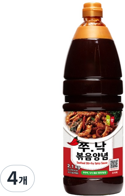 첫맛 쭈낙 볶음양념, 4개, 2.1kg