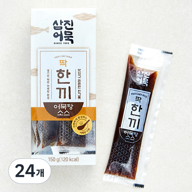 삼진어묵 딱한끼 어묵탕 소스 6p, 25g, 24개