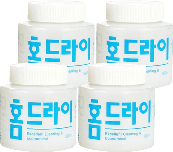웰존코리아 홈드라이 세제 본품, 300ml, 4개
