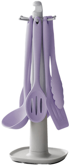 lilive 실리콘 조리도구 세트, 7종, 퍼플, 1세트