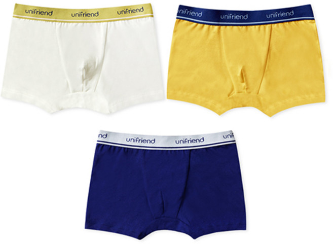 유니프랜드 남아용 심플 아웃밴드 드로즈 3종세트