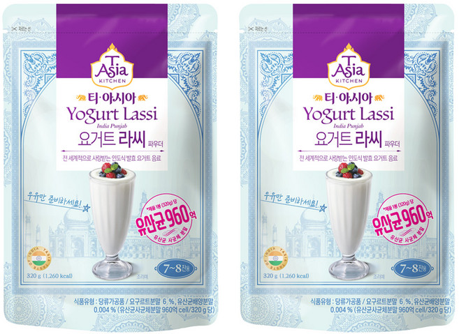 티아시아키친 라씨 요거트 파우더, 320g, 1개입, 2개