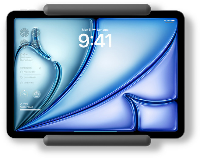 엘라고 아이패드 실리콘 벽걸이 홈 허브 마운트 거치대, 다크그레이, 1개