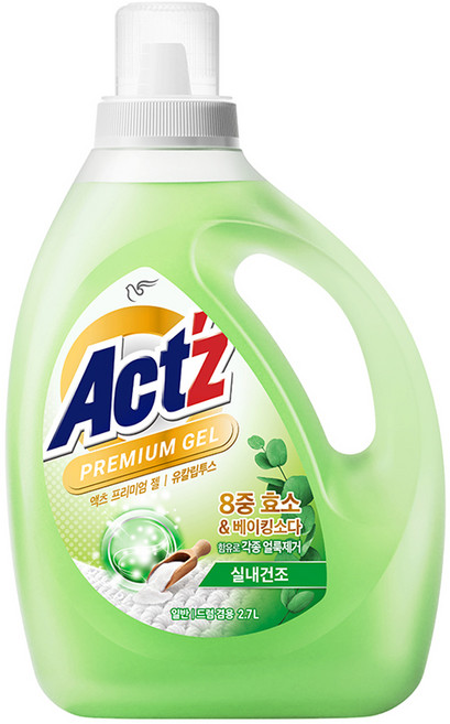 액츠 프리미엄 젤 유칼립투스 액상세제, 2.7L, 1세트