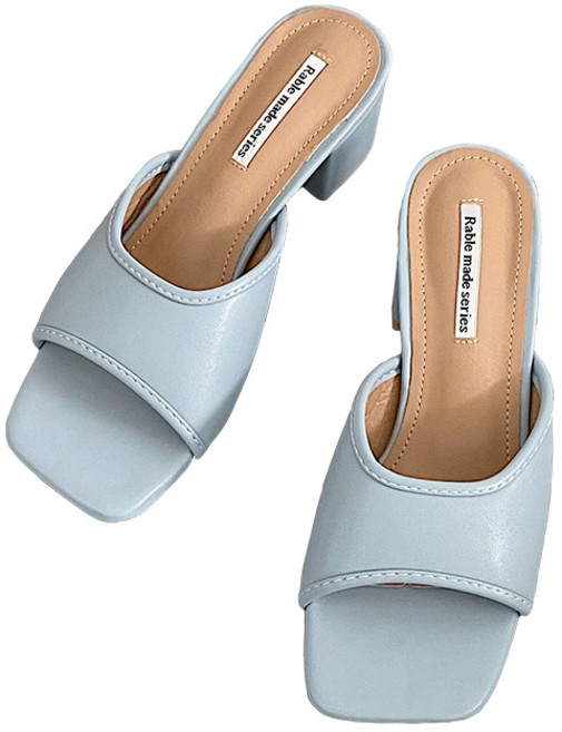 라블 여성용 발볼커버 쿠션 슬리퍼 5.5cm