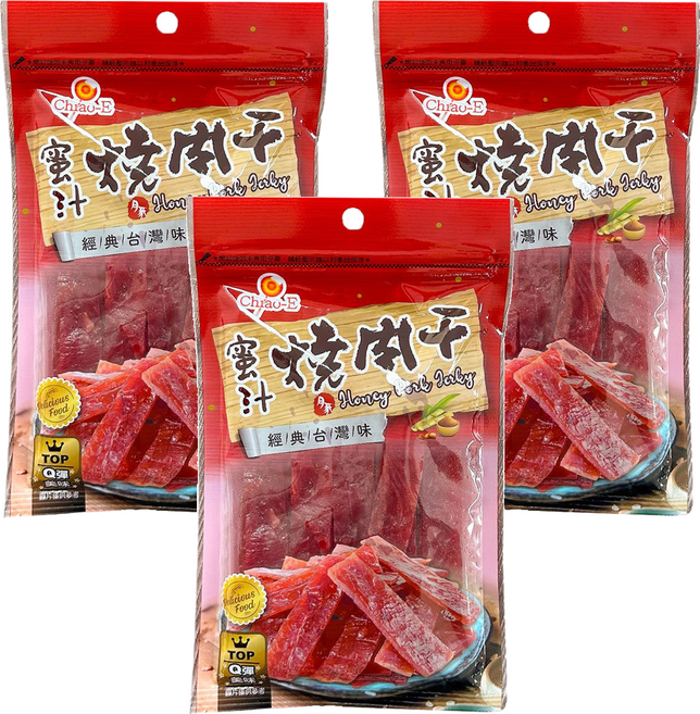Chiao-E 巧益 蜜汁燒肉乾, 100g, 3包