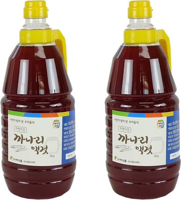 다해식품 자연다감 까나리액젓, 2kg, 2개