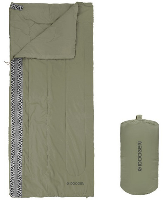 IDOOGEN 輕柔睡袋, 1個, 軍綠色