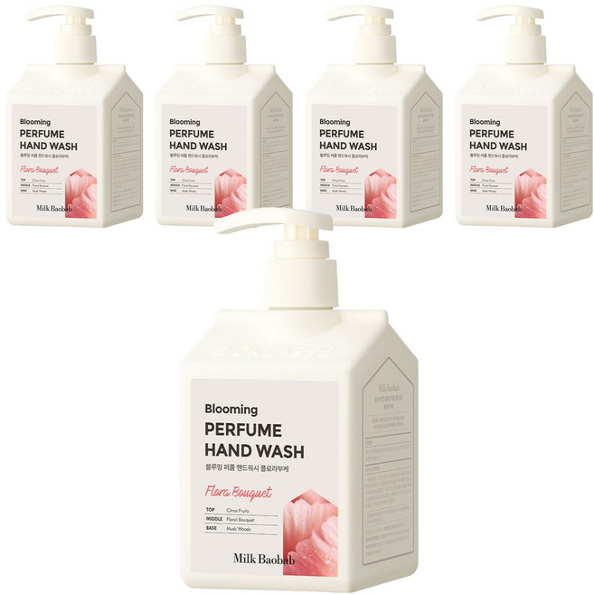 밀크바오밥 블루밍 퍼퓸 핸드워시 플로라부케, 250ml, 5개