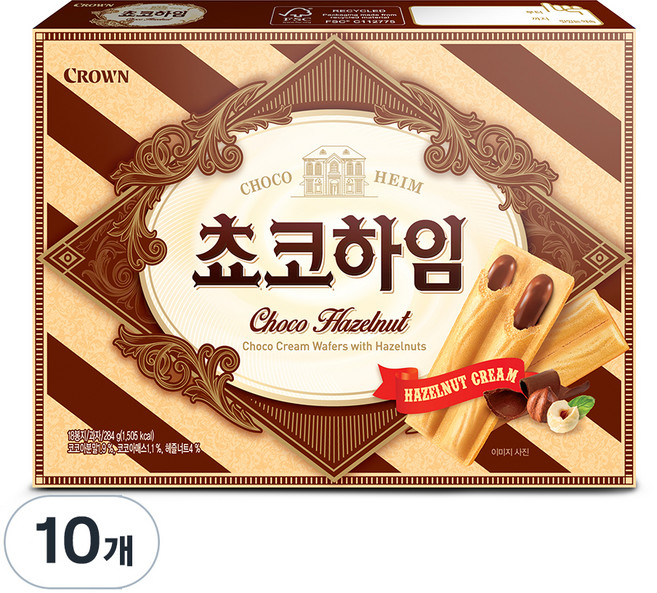 크라운 쵸코하임, 284g, 10개