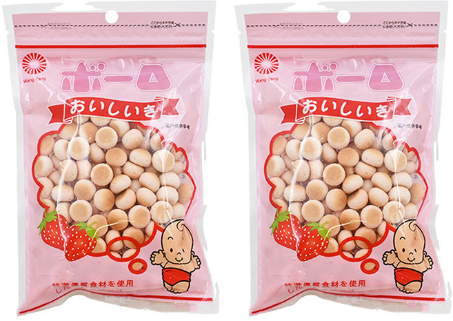 旺揚 乳兒蛋酥, 草莓風味, 90g, 2包