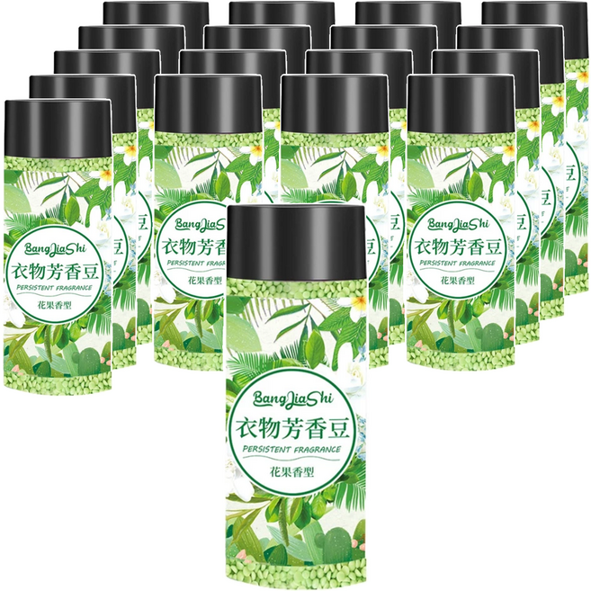 BangJiaShi 幫家適 衣物芳香豆 花果香 綠色, 200g, 18瓶
