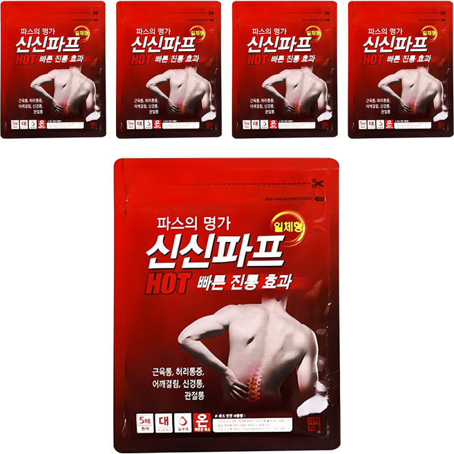 신신제약 신신파프 HOT 파스, 5개입, 5개