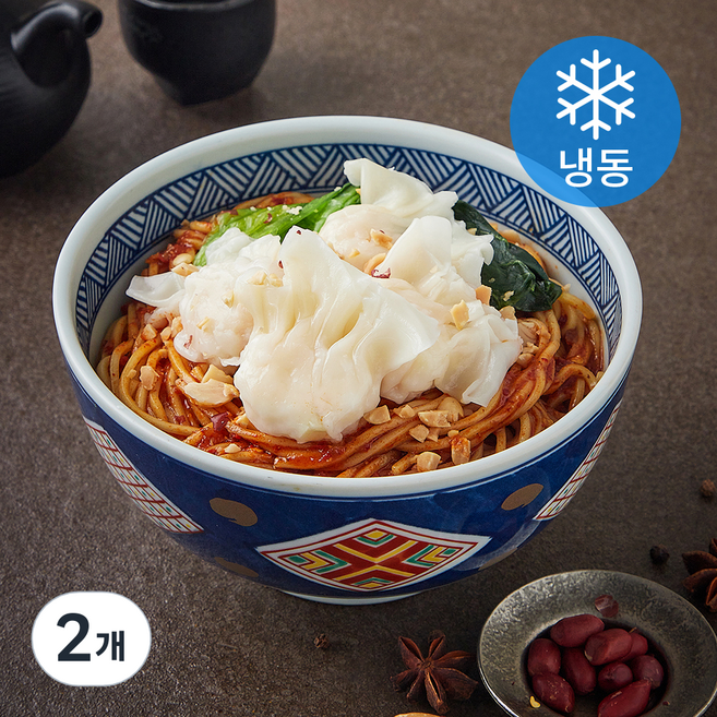 티엔미미 비빔새우완탕면 밀키트 (냉동), 300g, 2개