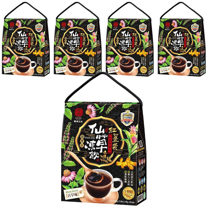 豐滿生技 紅薑黃 仙草凍飲, 25g, 40包