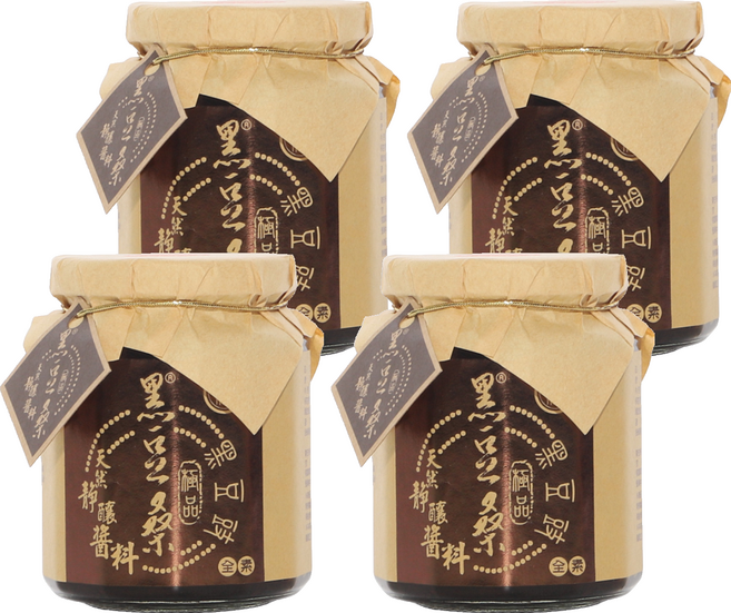 黑豆桑 極品純黑豆豉, 300g, 4罐