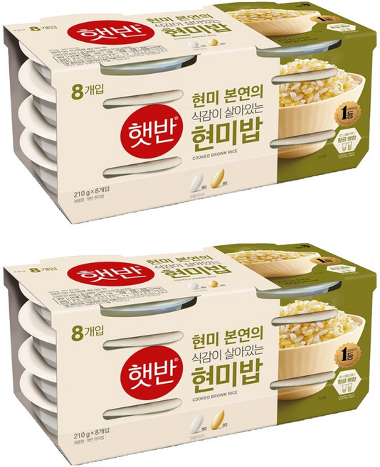 햇반 현미밥, 210g, 16개