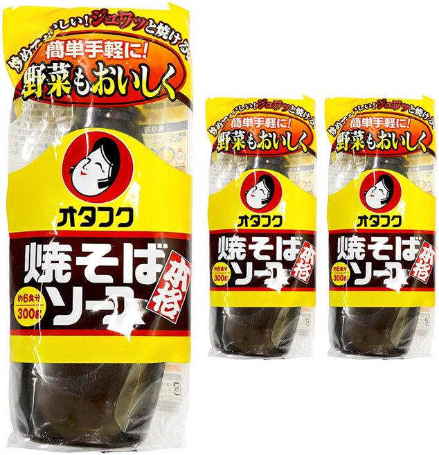 오타후쿠 야키소바 소스, 300g, 3개