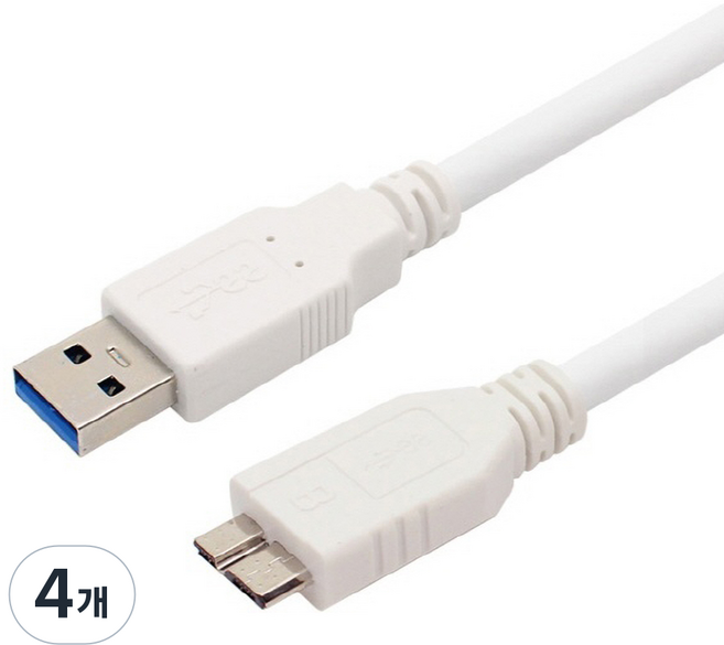 MYBESTFRIEND USB3.0 Micro B 傳輸線 MBF-UM310, 4個, 1m