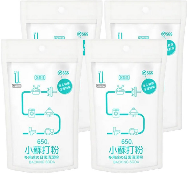 UdiLife 優的生活大師 小蘇打粉, 650g, 4包