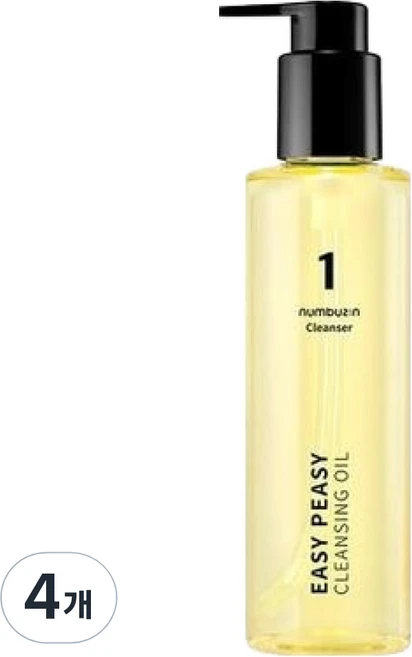 넘버즈인 1번 말끔 순삭 클렌징오일, 200ml, 4개 - 쿠팡