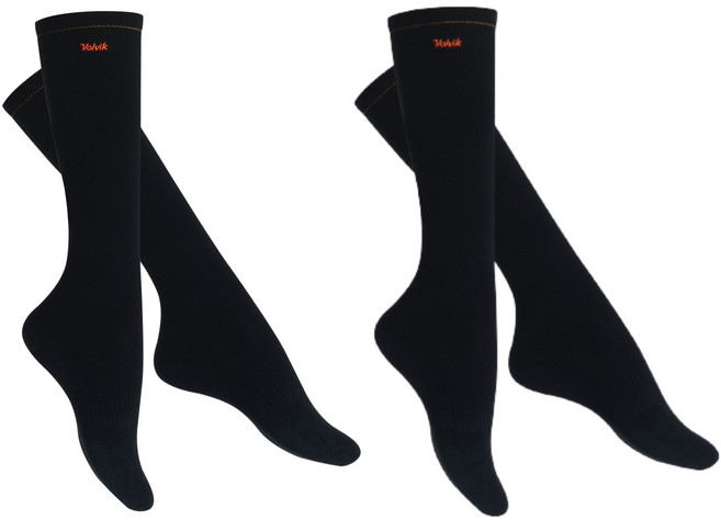 볼빅 여성용 니삭스 2켤레, 블랙, 2개