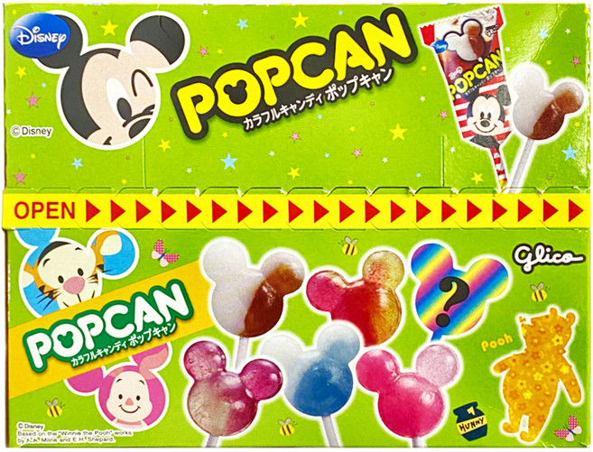 glico 格力高 迪士尼 固力果棒棒糖 藍蘇打 + 草莓&桃子 + 可樂 + 葡萄&白葡萄 + 水果 + 秘密 30支, 10.5g, 1盒