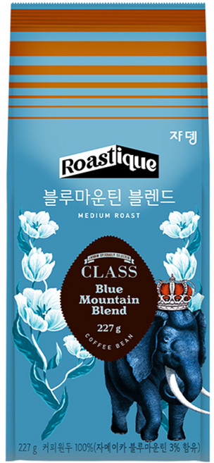 쟈뎅 클래스 블루마운틴 블렌드 원두커피, 홀빈(분쇄안함), 227g, 1개