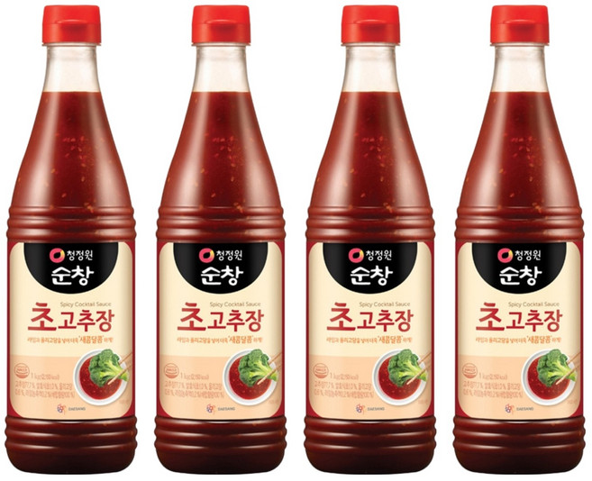 청정원순창 초고추장, 1kg, 4개