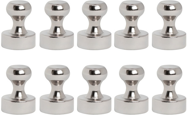 코지파파 네오디뮴 강력 고리자석 체스형 12mm, 실버, 10개
